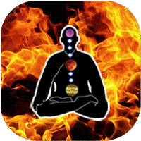 Fire element with Buddha meditating - 5 Elements QI GONG Online Energy course for Health Wellness Consciousness Expansion